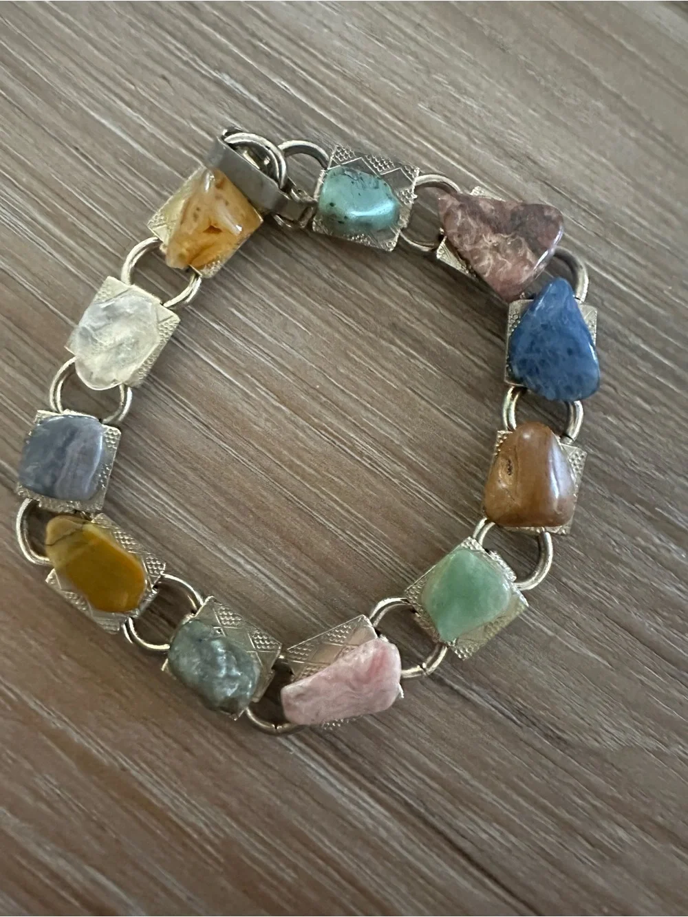 Boho Assorted Gem Stone Bracelet